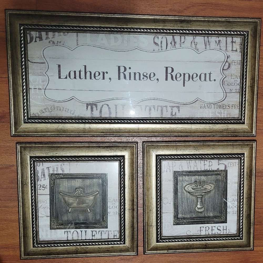 Bathroom wall art